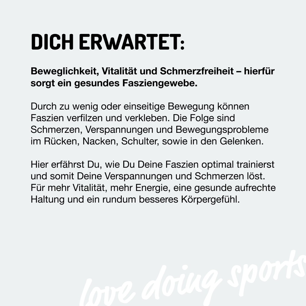 *Absolut fit FASZIENTRAINING für mehr Beweglichkeit & Vitalität (12 Wochen Online)