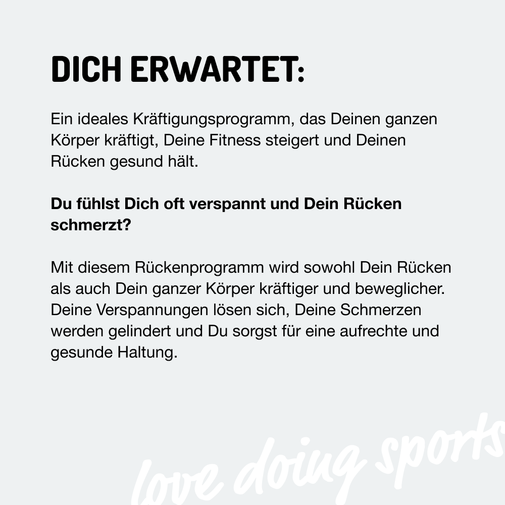 *Absolut fit Funktionelles Krafttraining RÜCKEN PLUS (10 Wochen Online Seminar)